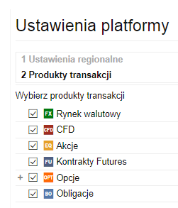 dostęp do giełd światowych